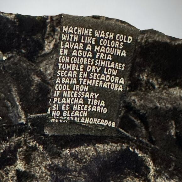 Vintage 90s Brett Alixander Black Crushed Velvet Maxi Dress Size 14 Goth Witchy - Picture 9 of 9